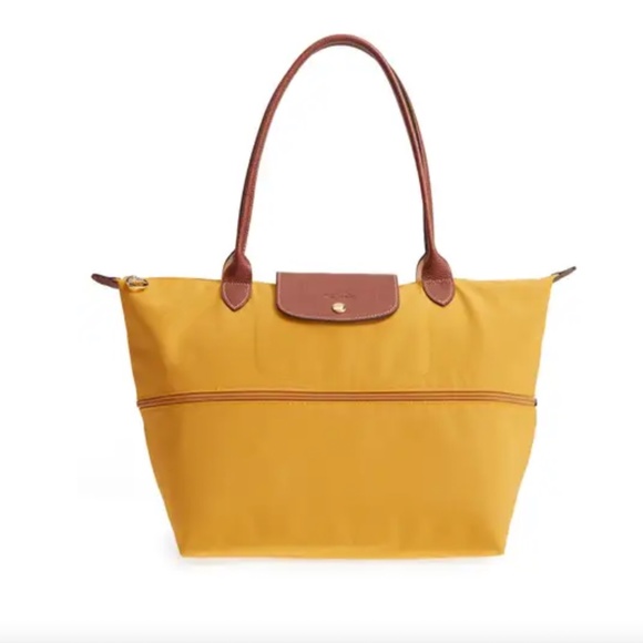 Longchamp Le Pliage Expandable Large Nylon Tote Sun Yellow - Picture 1 of 14